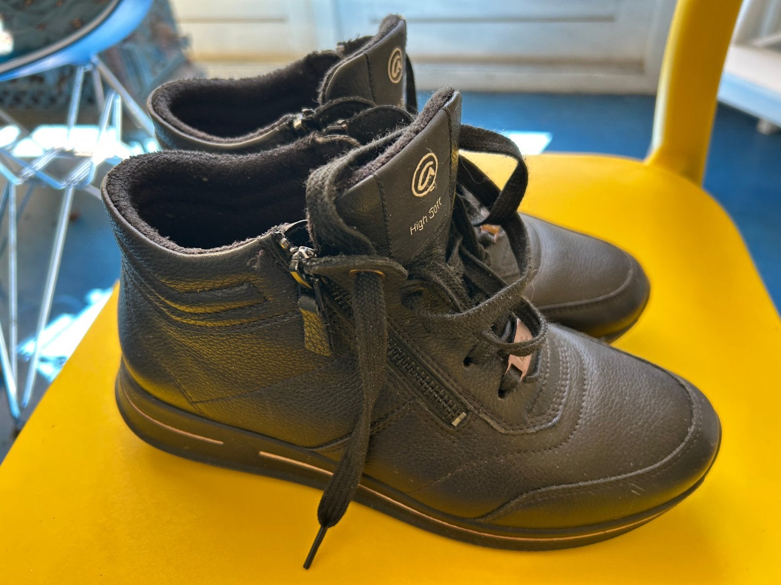 Ara Osaka 2.0 Hoge zwarte sneaker mt 4,5, Ophalen of Verzenden, Zo goed als nieuw, Zwart, Sneakers of Gympen