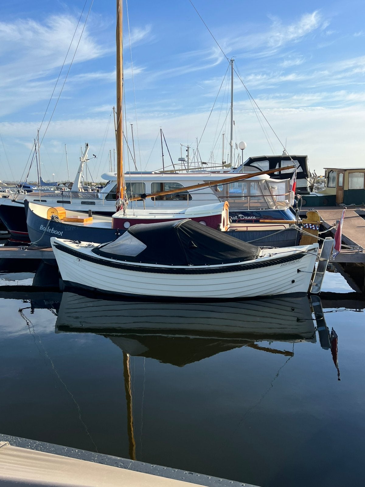 Sloep portland 580 classic met Craftman 16 pk diesel, Diesel, Zo goed als nieuw, Polyester, Ophalen