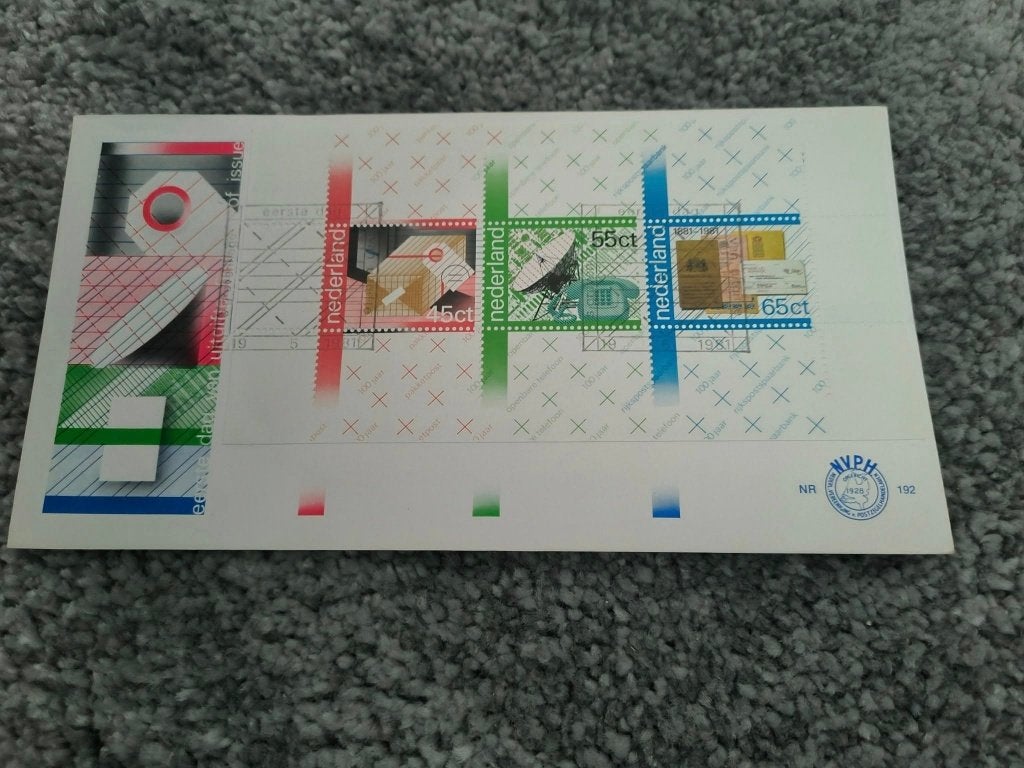Fdc Jubileumzegels PTT nr.192, Postzegels en Munten, Postzegels | Eerstedagenveloppen, Ophalen of Verzenden, Onbeschreven, Nederland