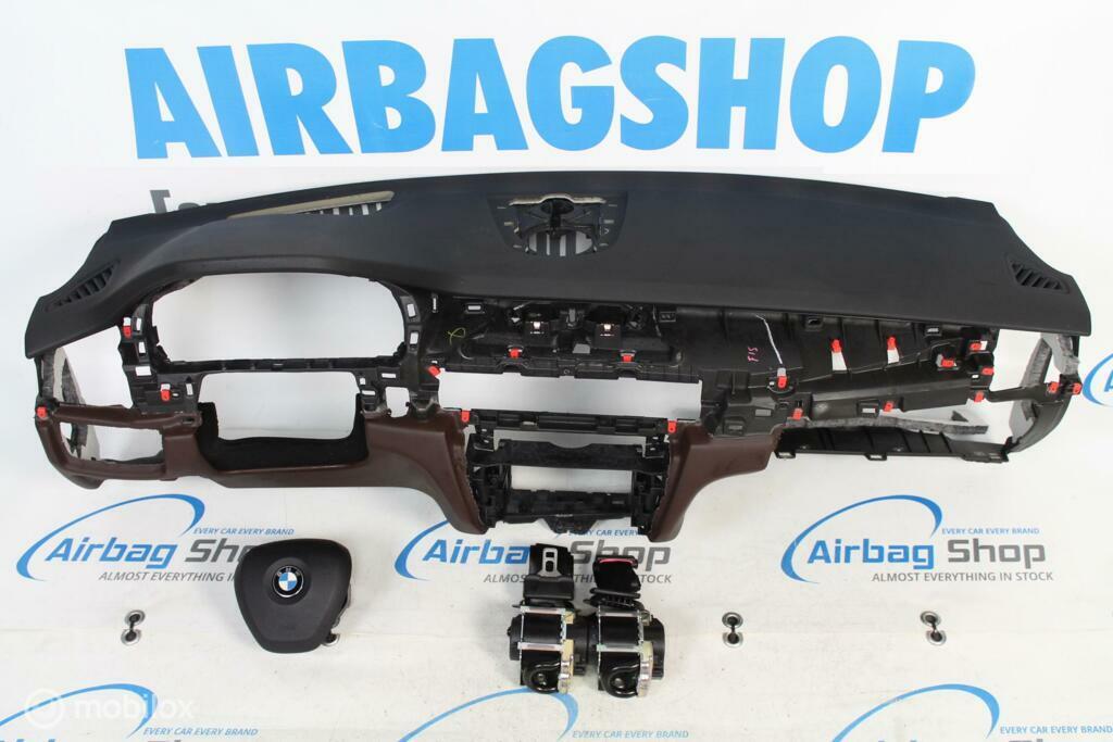 Airbag set Dashboard zwart/bruin HUD BMW X6 F16 2014-2019, Gebruikt, Ophalen of Verzenden