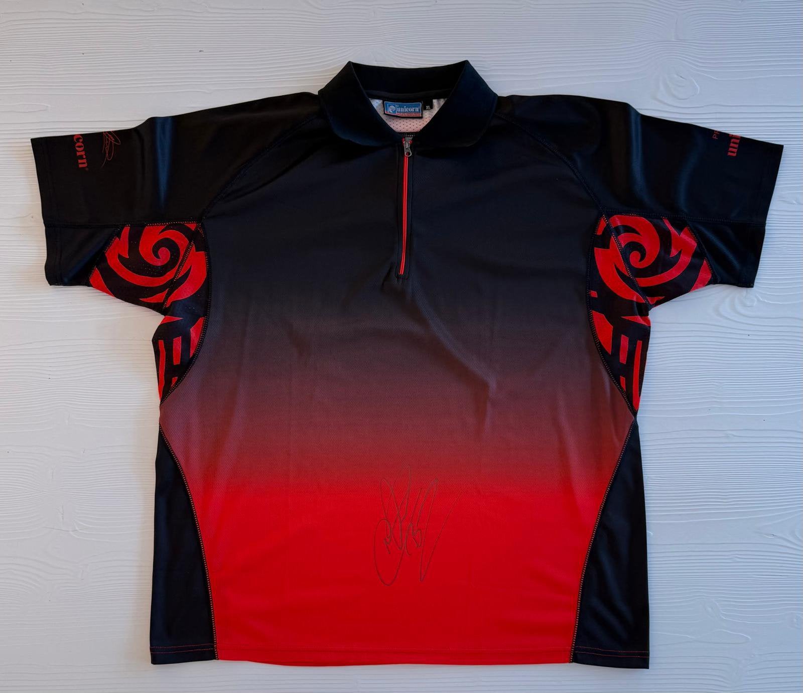 Gesigneerd dartshirt Michael Smith (XL) zonder COA, Verzenden, Zo goed als nieuw, Overige sporten, Shirt