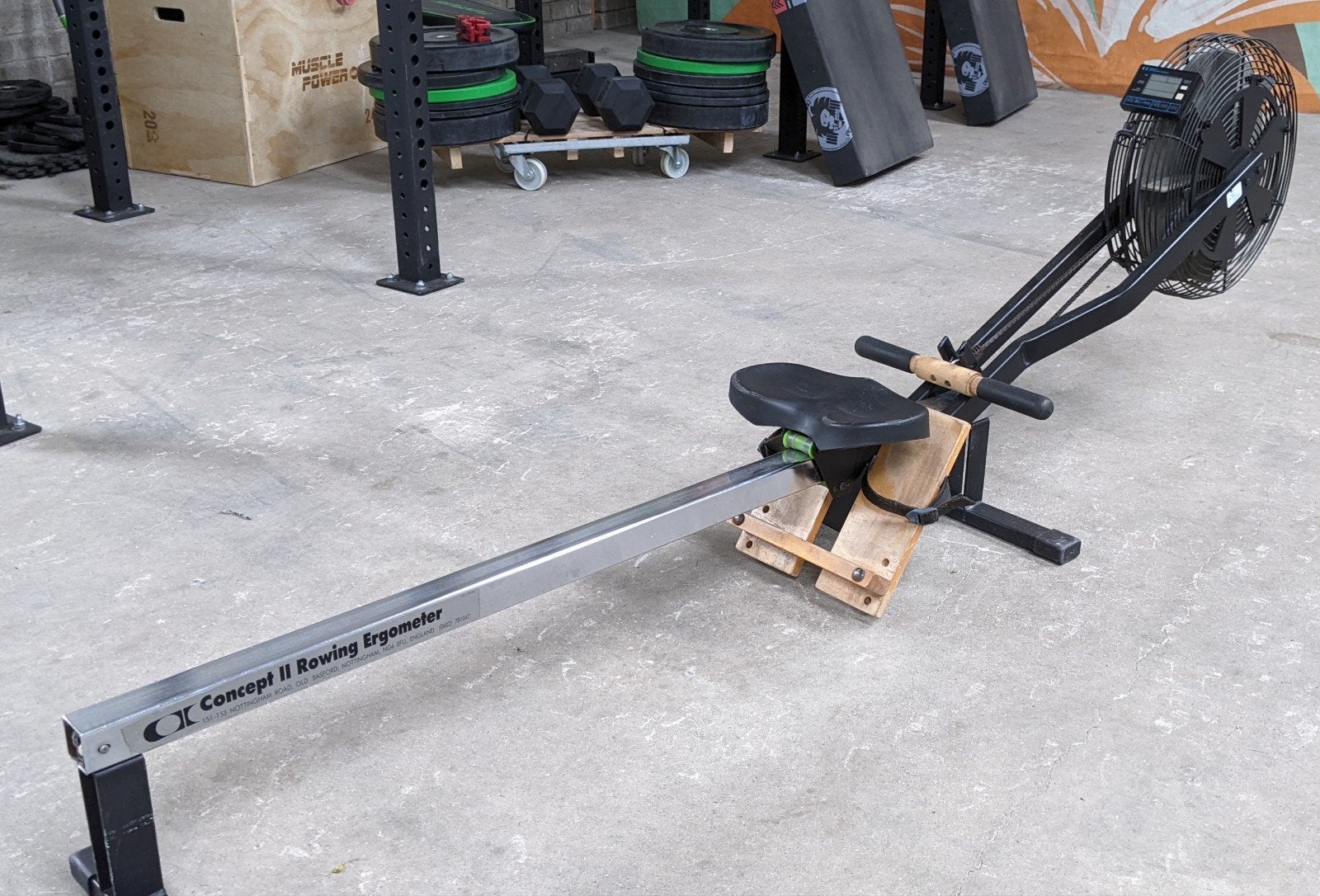 Vintage, Concept 2, Ergometer, Model B, Ophalen, Gebruikt, Metaal, Benen