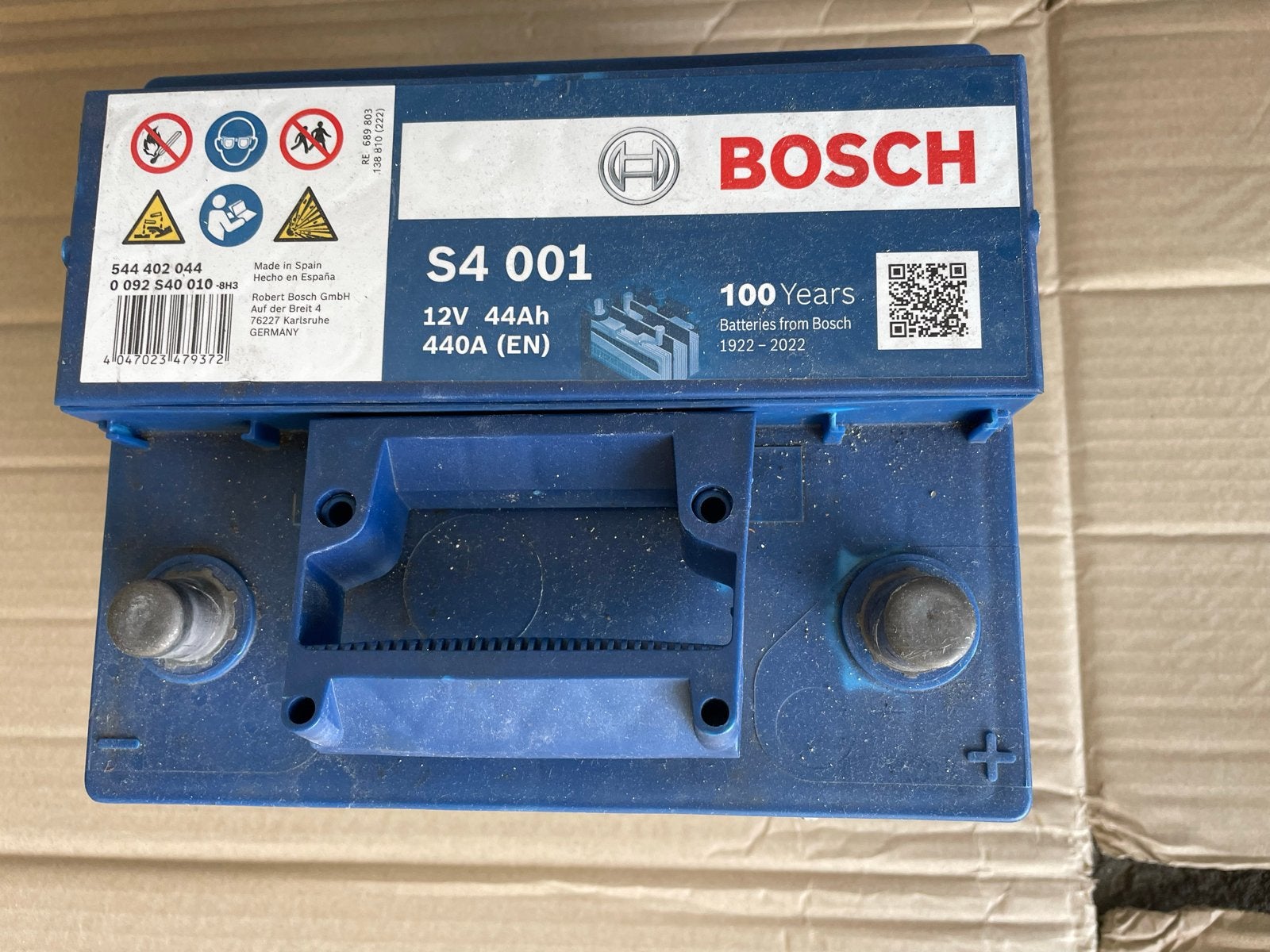 Bosch S4 001 Accu 12V 44Ah 440A (EN), Ophalen, Gebruikt, Overige automerken