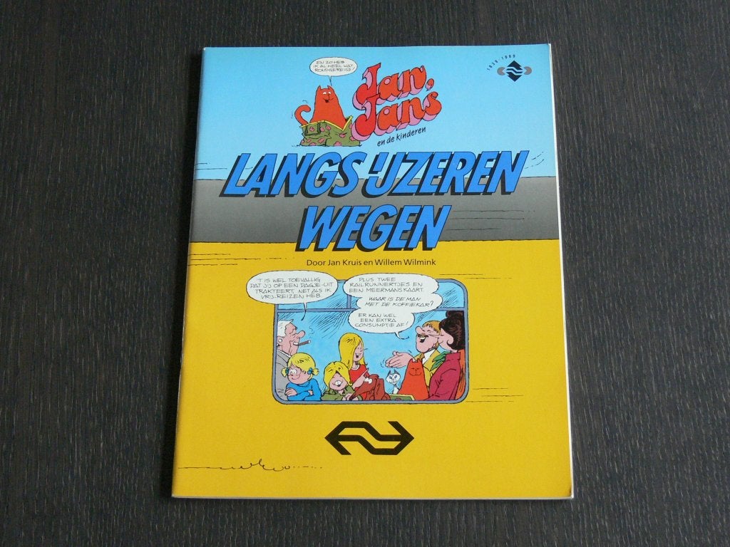 Jan, Jans en de kinderen: Langs ijzeren wegen, Eén stripboek, Verzenden, Zo goed als nieuw