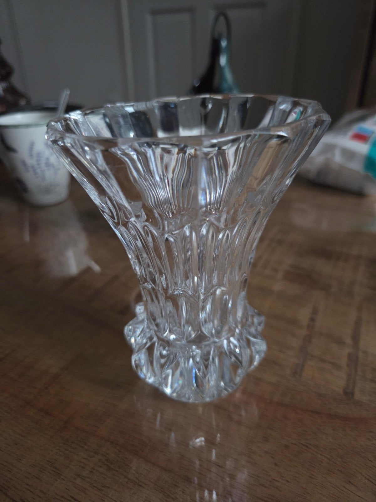 Kleine kristallen vaas - Elegant en decoratief, Ophalen of Verzenden