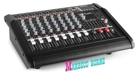 Mixer, Power mengpaneel met versterker, 8-kanaals Powermixer, Vonyx, Nieuw, Info@marbeco.nl, Overige instrumenten