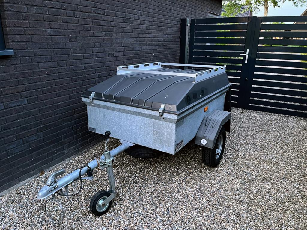 Nette Saris bagagewagen / aanhanger met deksel, Ophalen, Gebruikt
