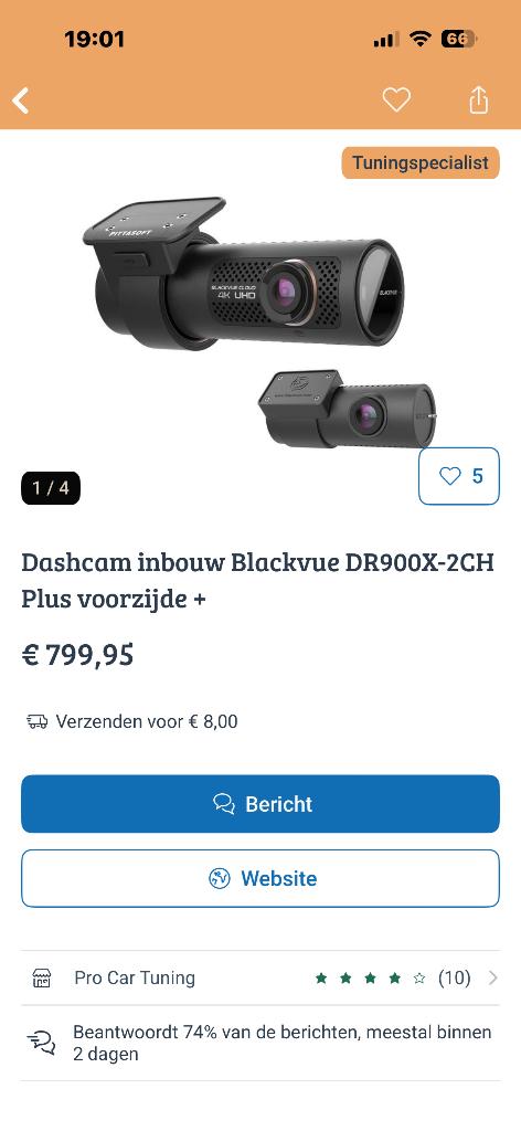 DR900X-2CH Plus II dashcam, Ophalen of Verzenden, Zo goed als nieuw