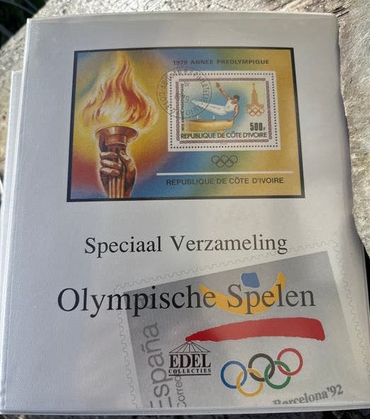 Edel Speciale Verzameling Olympische Spelen Postzegels, Ophalen of Verzenden, Onbeschreven, Rest van de wereld