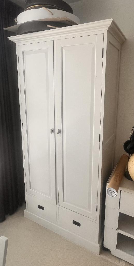 Garderobekast, kledingkast, twee deuren en lades, Gebruikt, 100 tot 150 cm, 150 tot 200 cm, 25 tot 50 cm