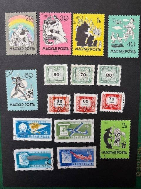 postzegels Hongarije, Verzenden, Gestempeld