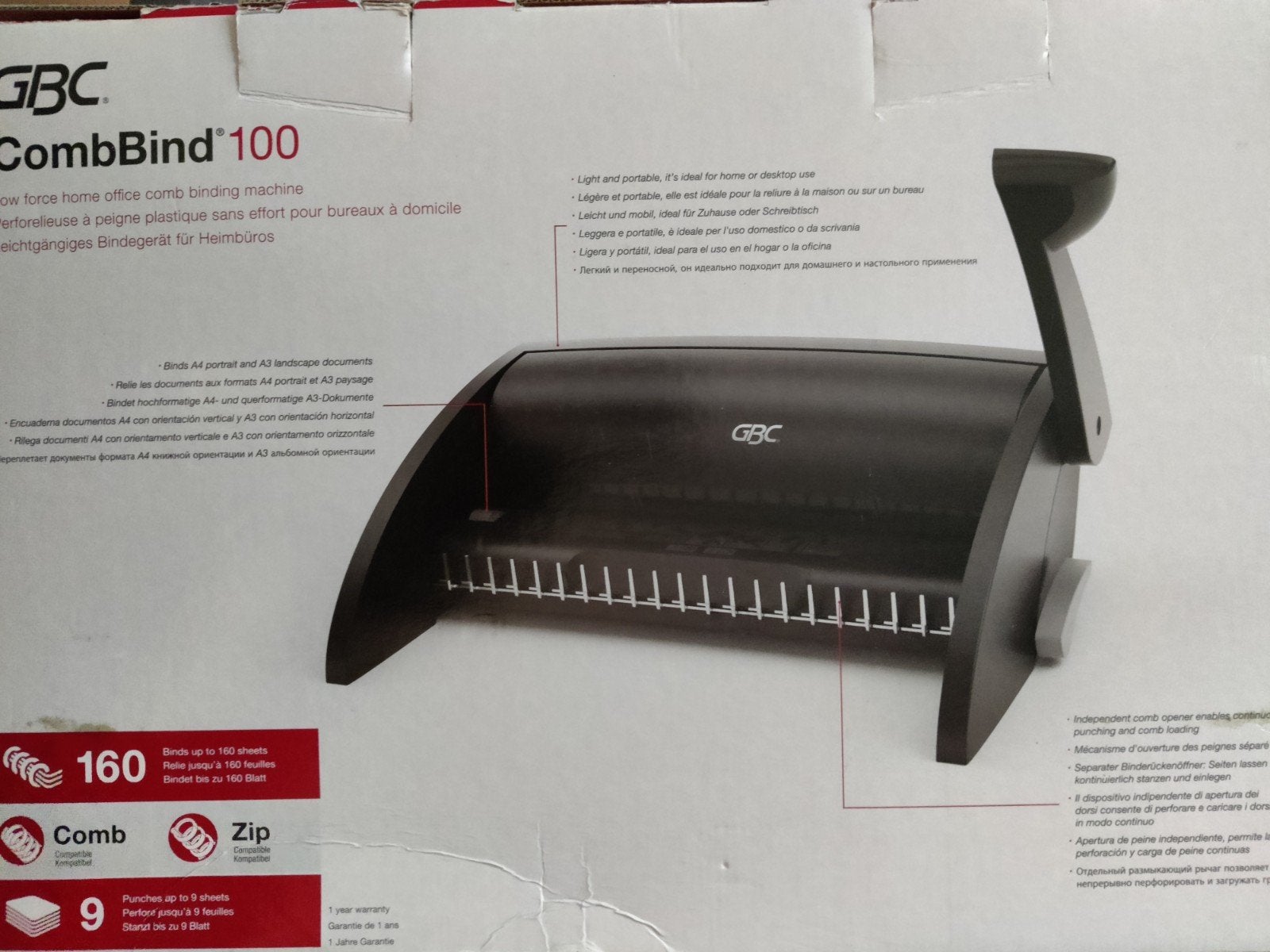 GBC CombBind 100 inbindmachine, Albico A4 lamineer apparaat,, Diversen, Ophalen, Gebruikt