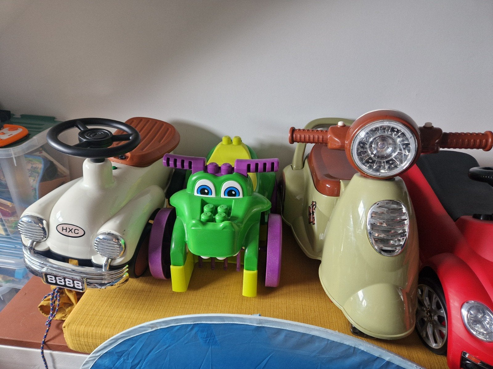 Speelgoed auto's, Ophalen