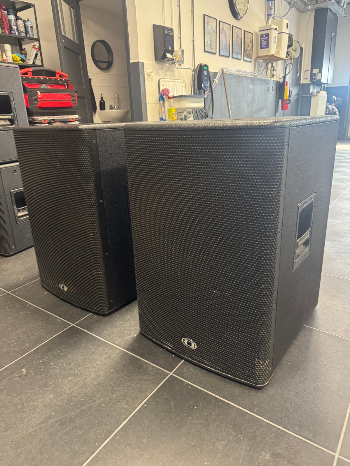Dynacord sub1.18 en c12/2 corus evolution set, Muziek en Instrumenten, Ophalen, Gebruikt