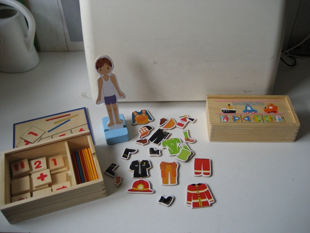houten spelletjes 3 stuks, Ophalen of Verzenden, Zo goed als nieuw