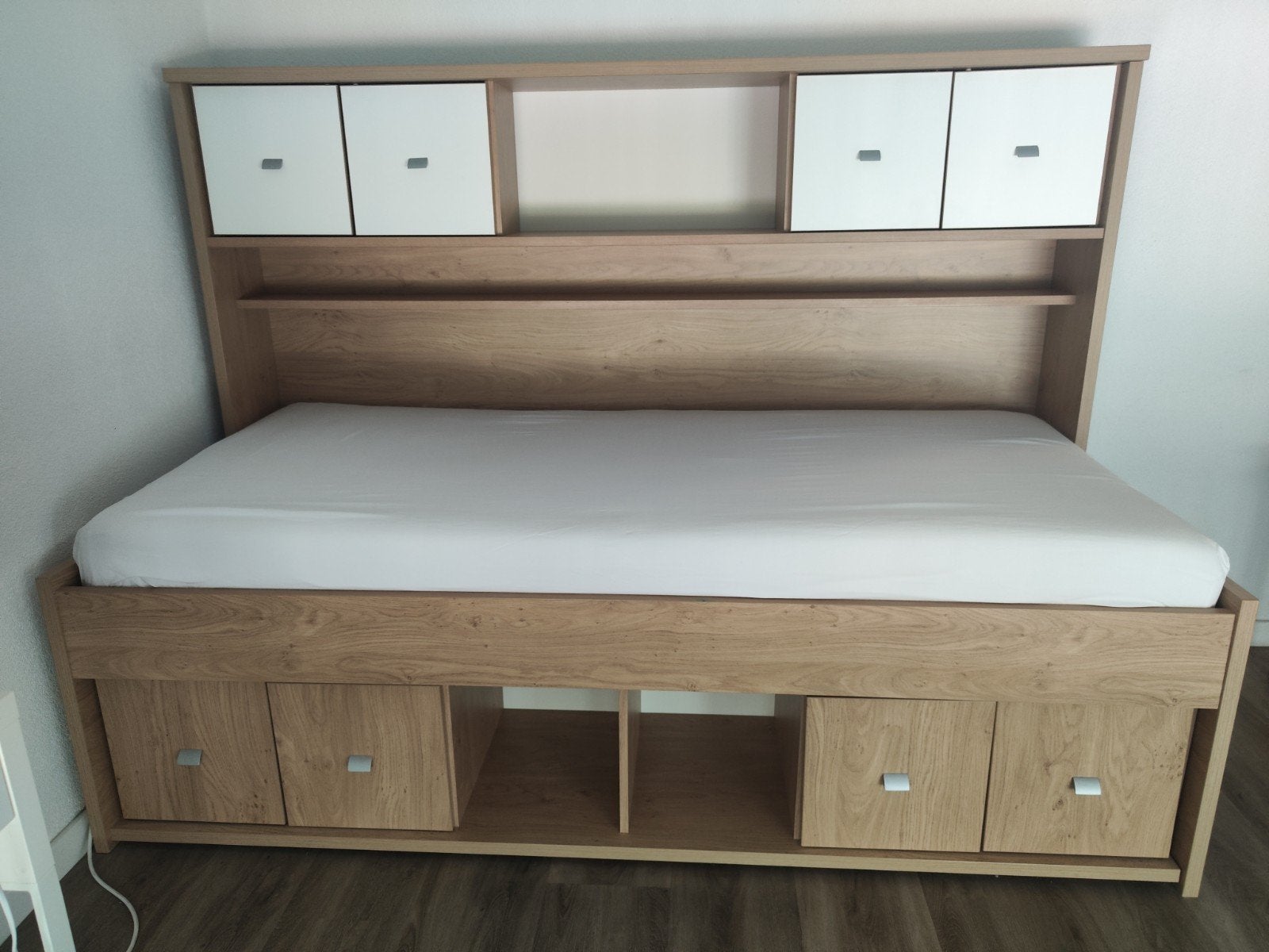 Trendhopper bed met opbergruimte excl matras, Huis en Inrichting, Ophalen, Gebruikt, 90 cm, 200 cm