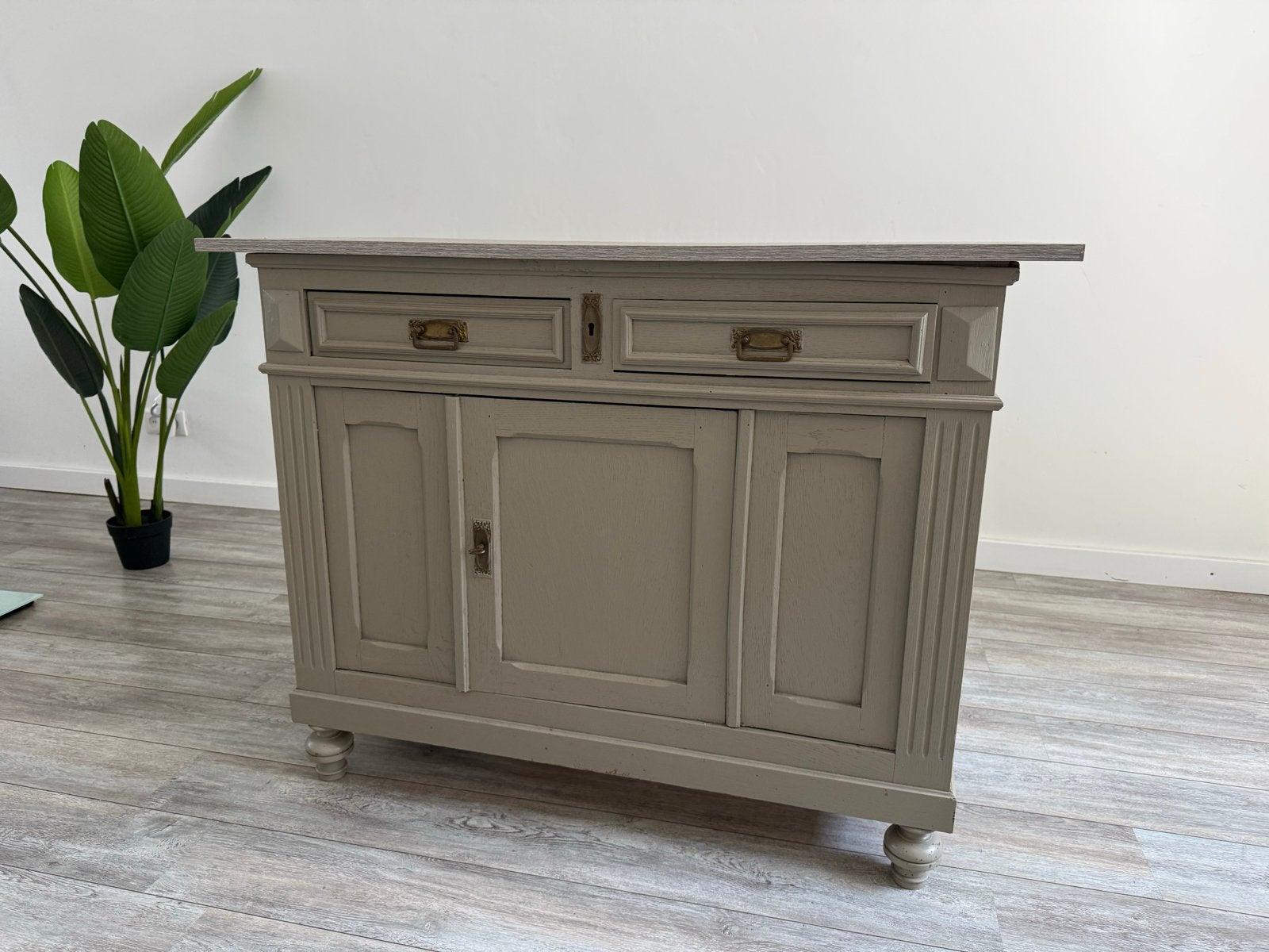 Vintage dressoir/kastje met lades en deuren, Antiek en Kunst, Ophalen