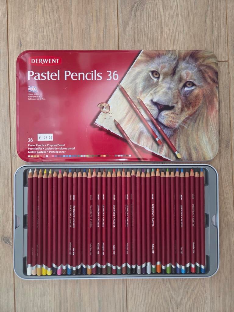 Derwent Pastel Potloden - Set van 36 Kleuren, Hobby en Vrije tijd, Ophalen of Verzenden, Zo goed als nieuw, Overige typen
