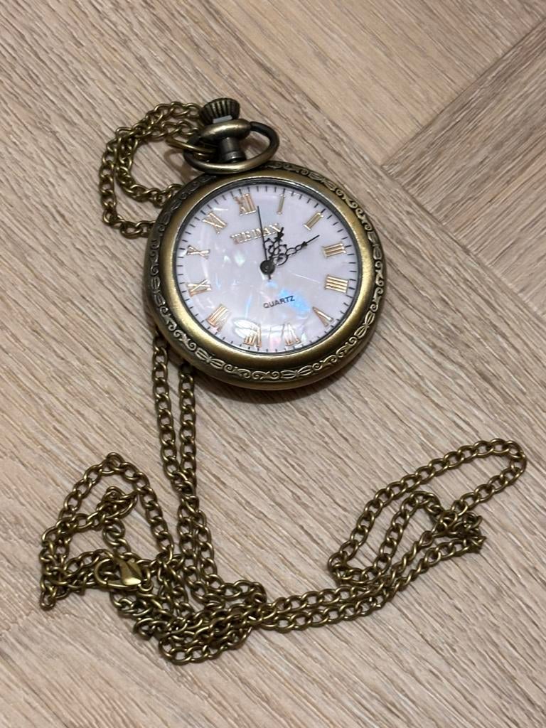 Bronskleurig zakhorloge, Ophalen of Verzenden, Overige materialen, Overige typen
