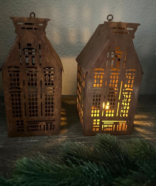 Metalen huisje - huis  roest, Ophalen of Verzenden, Nieuw, Metaal, Landelijk