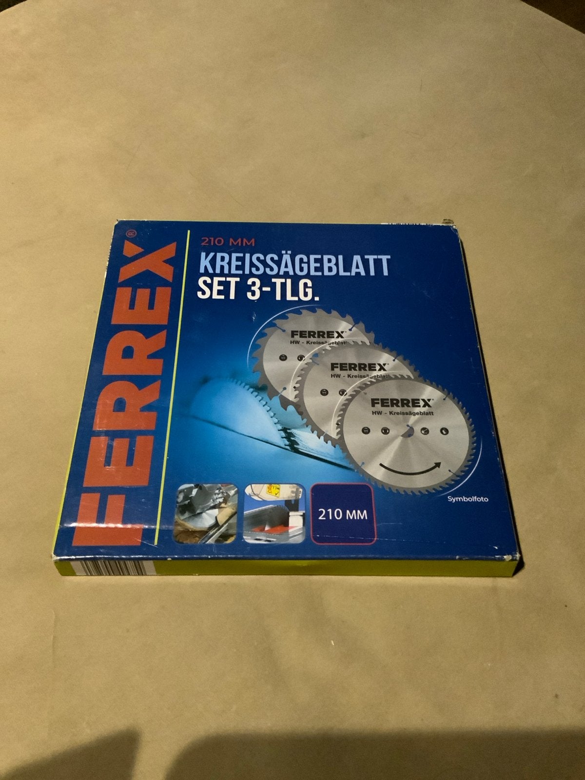 Ferrex Cirkelzaagblad Set 210 mm - 3-delig, Ophalen of Verzenden, Nieuw, Cirkelzaag