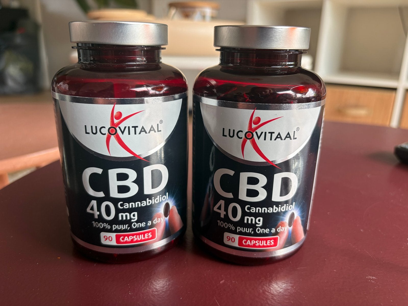 LucoVitaal CBD 40 mg Cannabidiol 90 capsules (2 stuks), Ophalen of Verzenden, Nieuw, Overige typen