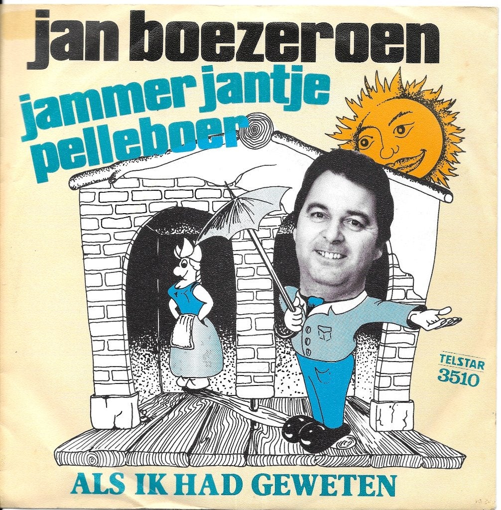 Vinyl Single Jan Boezeroen, Ophalen of Verzenden, Gebruikt, Nederlandstalig
