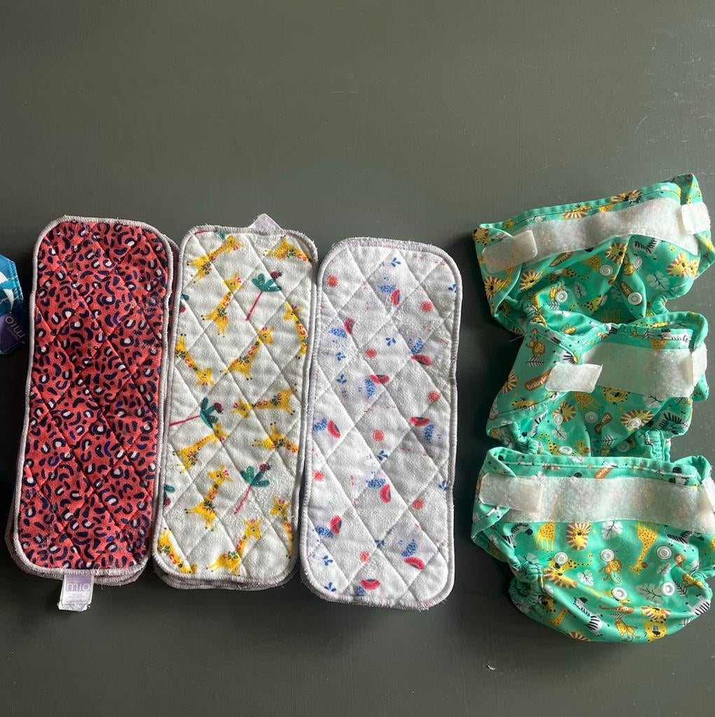 Wasbare luiers- bambino mio en babylove, Ophalen of Verzenden, Gebruikt, Jongetje of Meisje