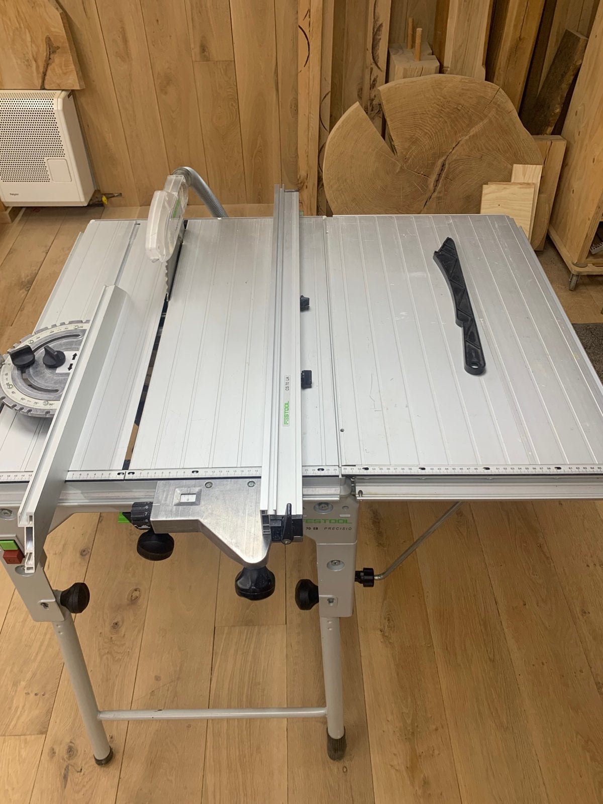 Zeer complete Festool CS 70 EB precisio zaagtafel, Doe-het-zelf en Verbouw, Gereedschap | Zaagmachines, Ophalen, Gebruikt, Cirkelzaag