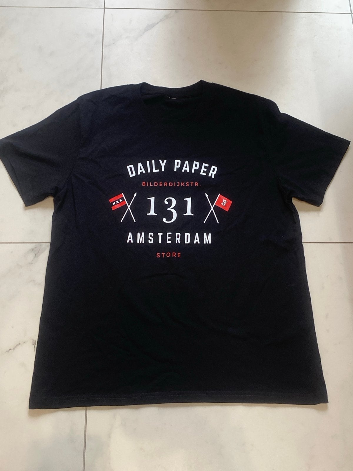 Daily Paper T-shirt Zwart Maat M, Ophalen of Verzenden, Zo goed als nieuw, Maat 48/50 (M), Zwart
