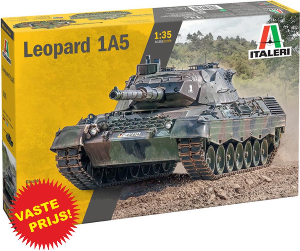Leopard 1A5 (Italeri 6481) 1/35, Tank, Italeri, 1:32 tot 1:50, Nieuw