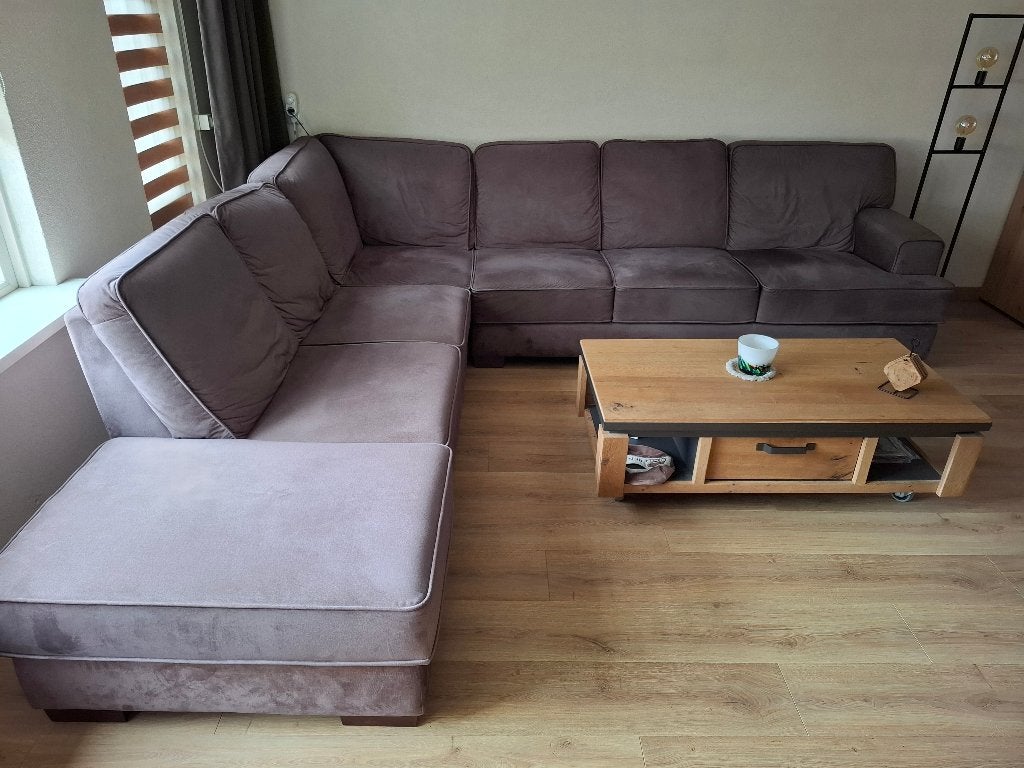Hoekbank te koop aangeboden, Ophalen, Gebruikt, Hoekbank, 300 cm of meer