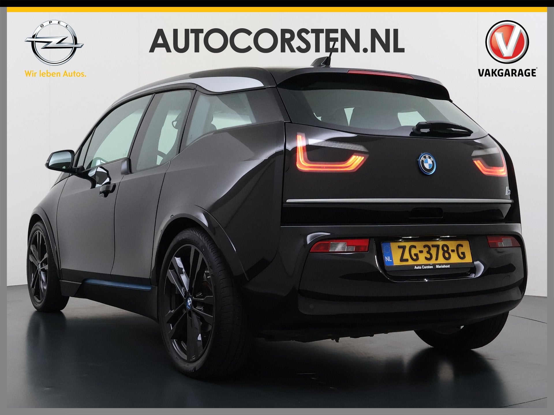 BMW i3 170PK 120Ah 42kWh SOH 95% Warmtepomp Leder+Verwarmd C, Automaat, Dealer onderhouden, Achterwielaandrijving, Zwart