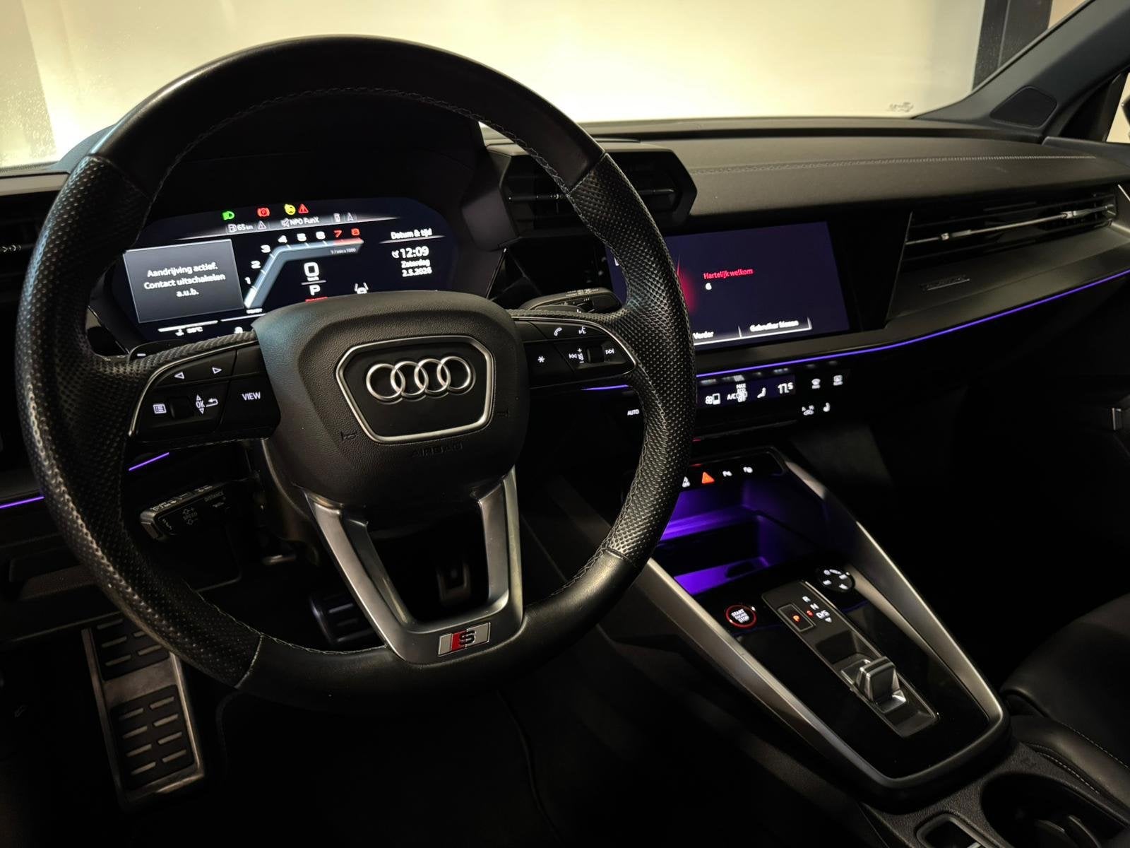 Audi S3 Sportback 2.0 TFSI S3 quattro PANO HUD B&O VOL', Auto's, Audi, S3, Gebruikt, Zwart, 4 cilinders