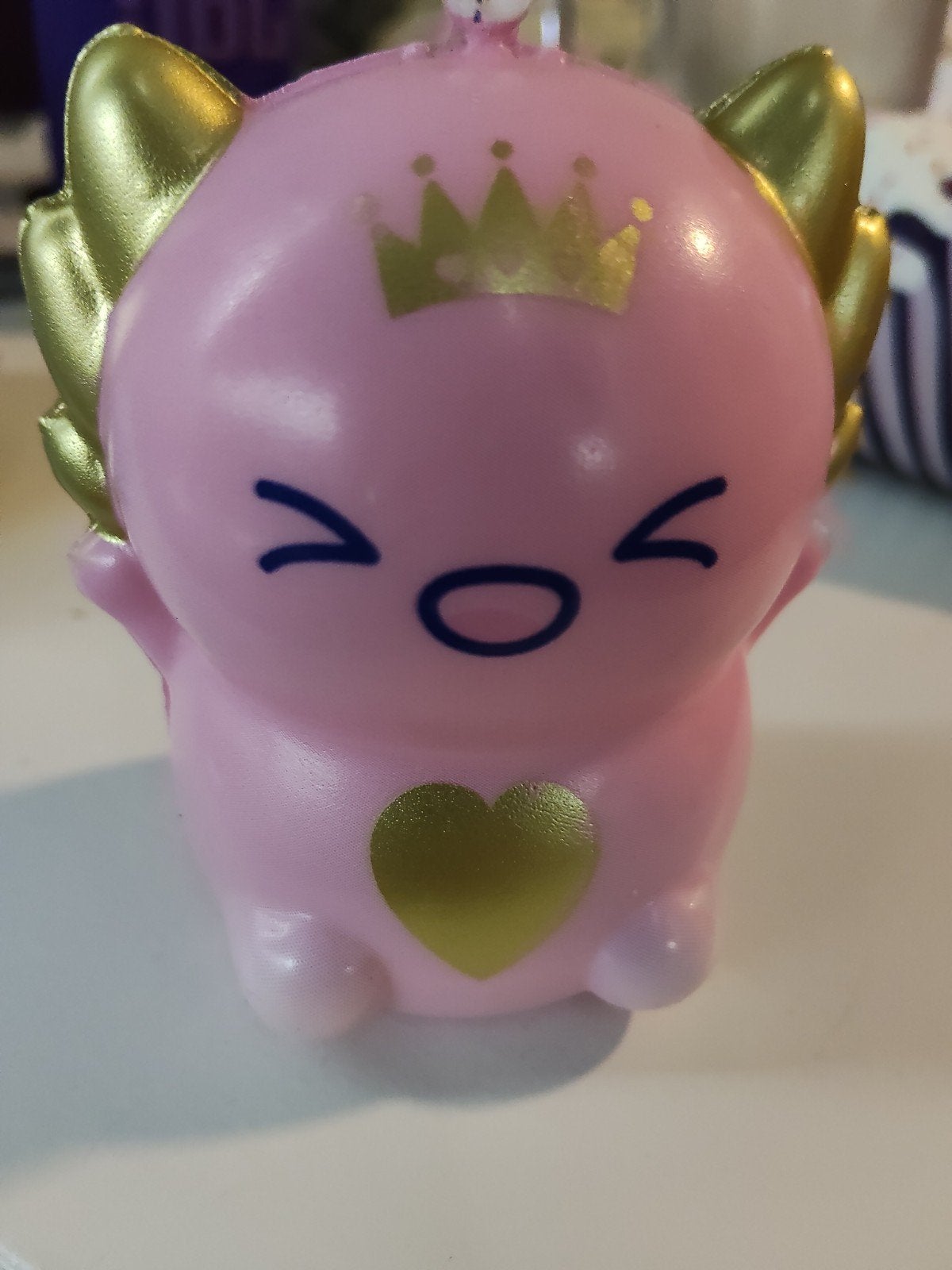 Roze Squishy met Kroon en Hartje, Ophalen