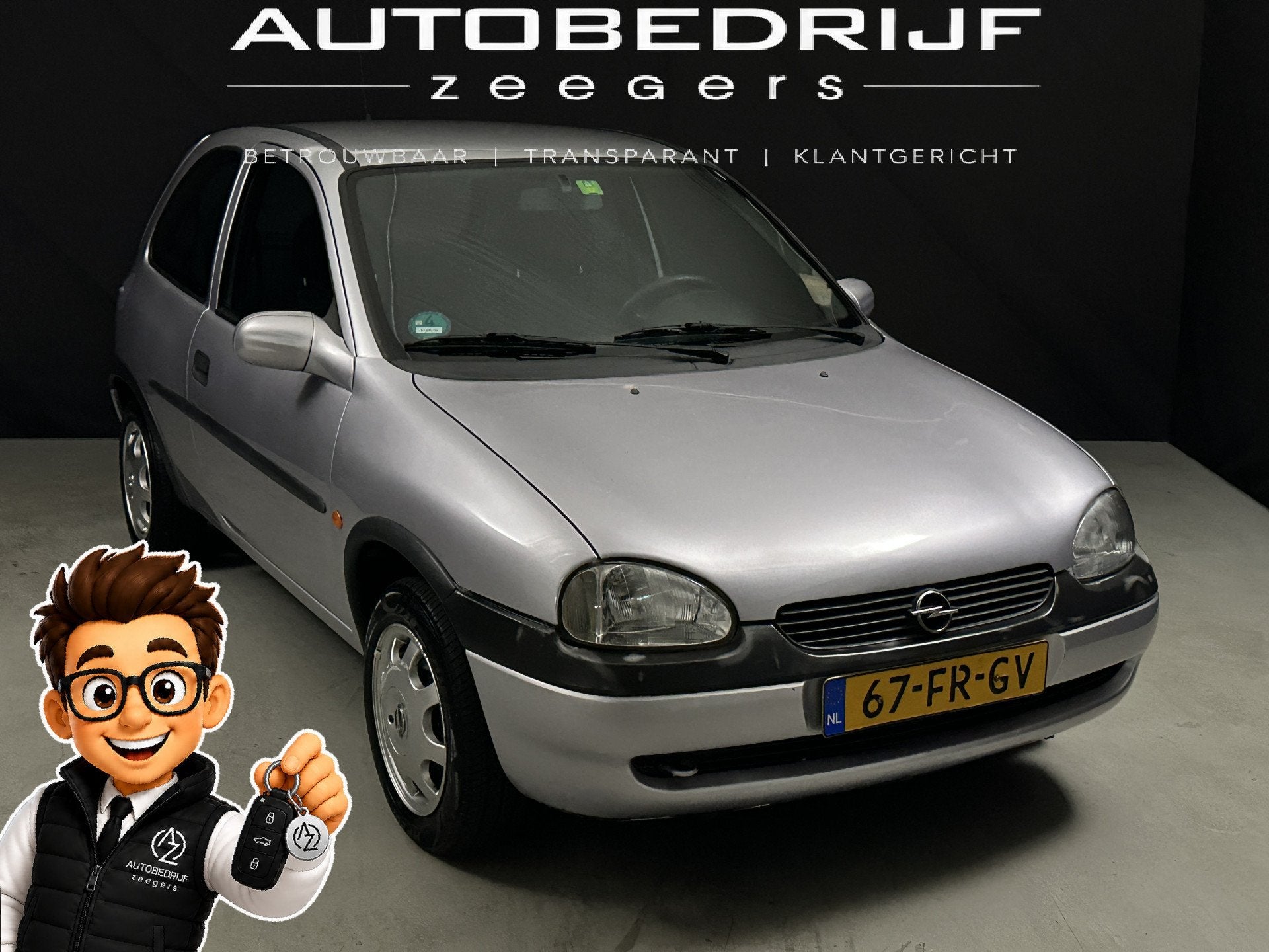 Opel Corsa 1.2i-16V Strada *Automaat* (bj 2000), 450 kg, Gebruikt, 31 €/maand, Origineel Nederlands