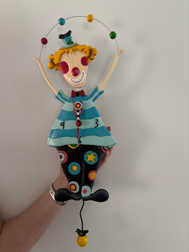 4 Clown klokjes van Allen designs, Ophalen of Verzenden, Nieuw, Wandklok