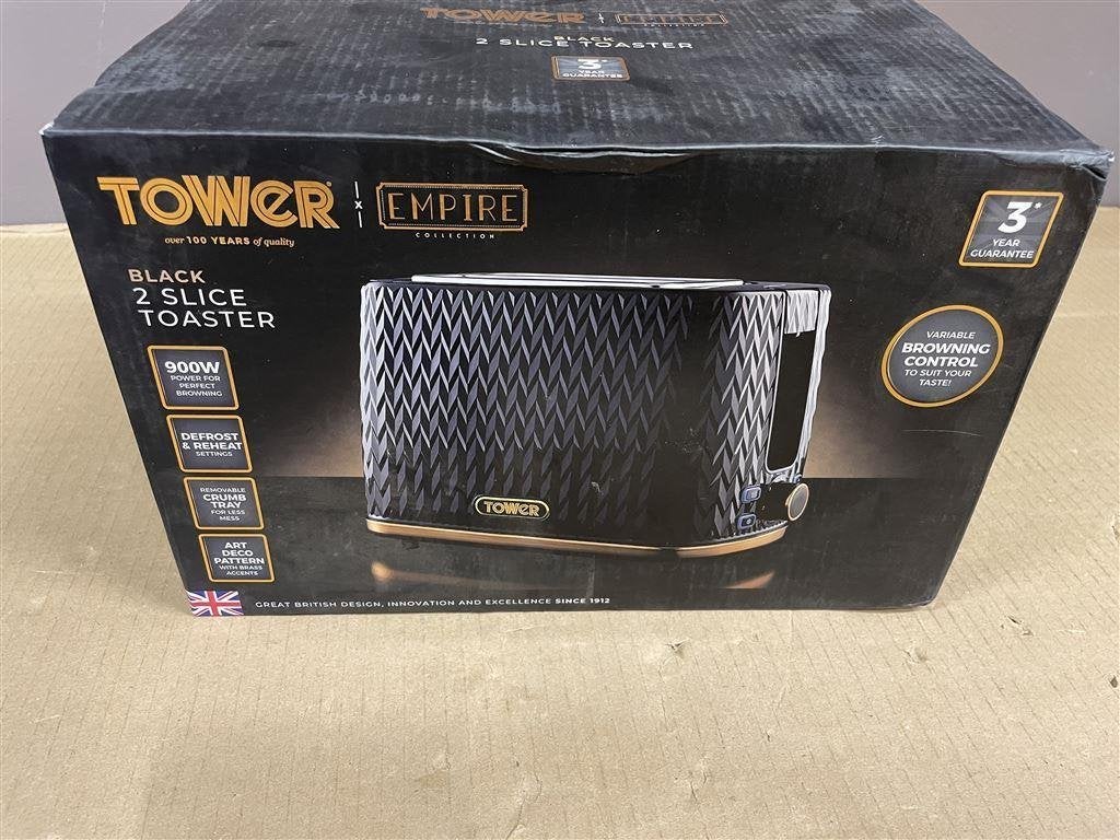 Broodrooster Tower, Witgoed en Apparatuur, Broodroosters, Ophalen of Verzenden, Zo goed als nieuw