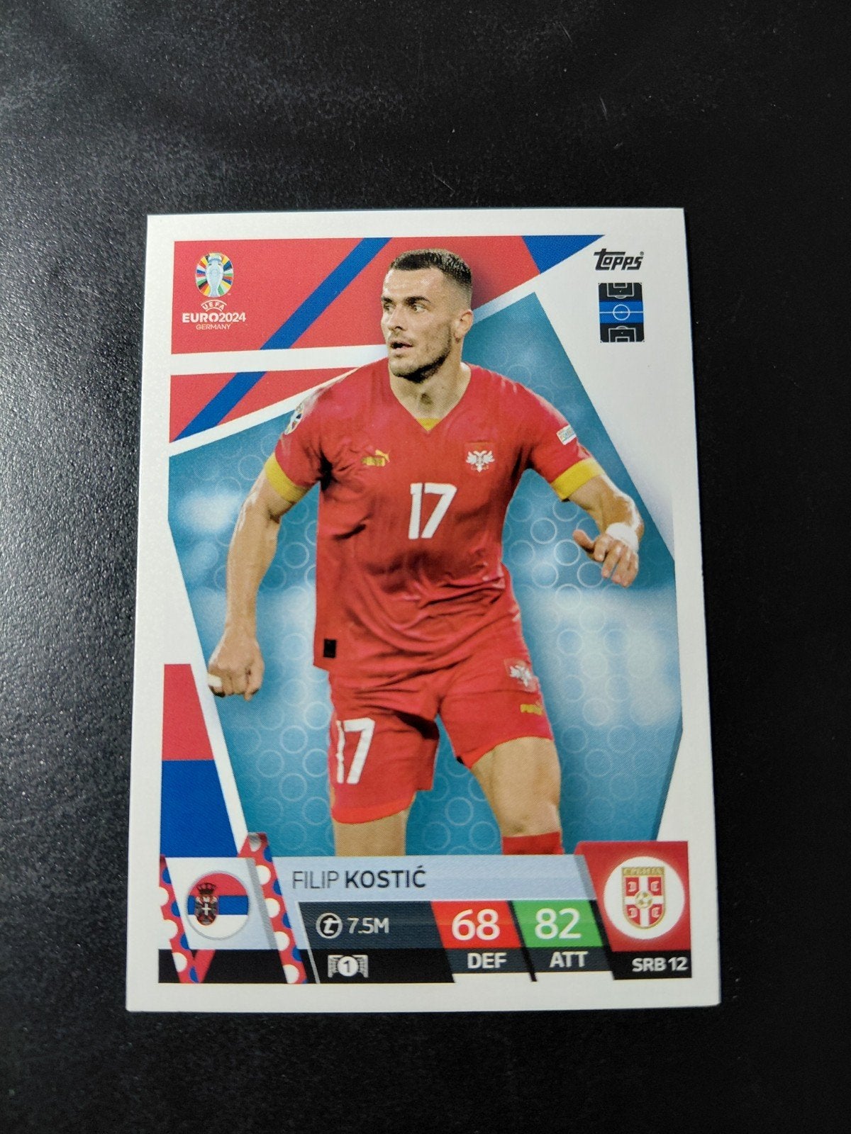 filip kostic (servie/psv) topps ek 2024, Ophalen of Verzenden, Nieuw, PSV, Poster, Plaatje of Sticker
