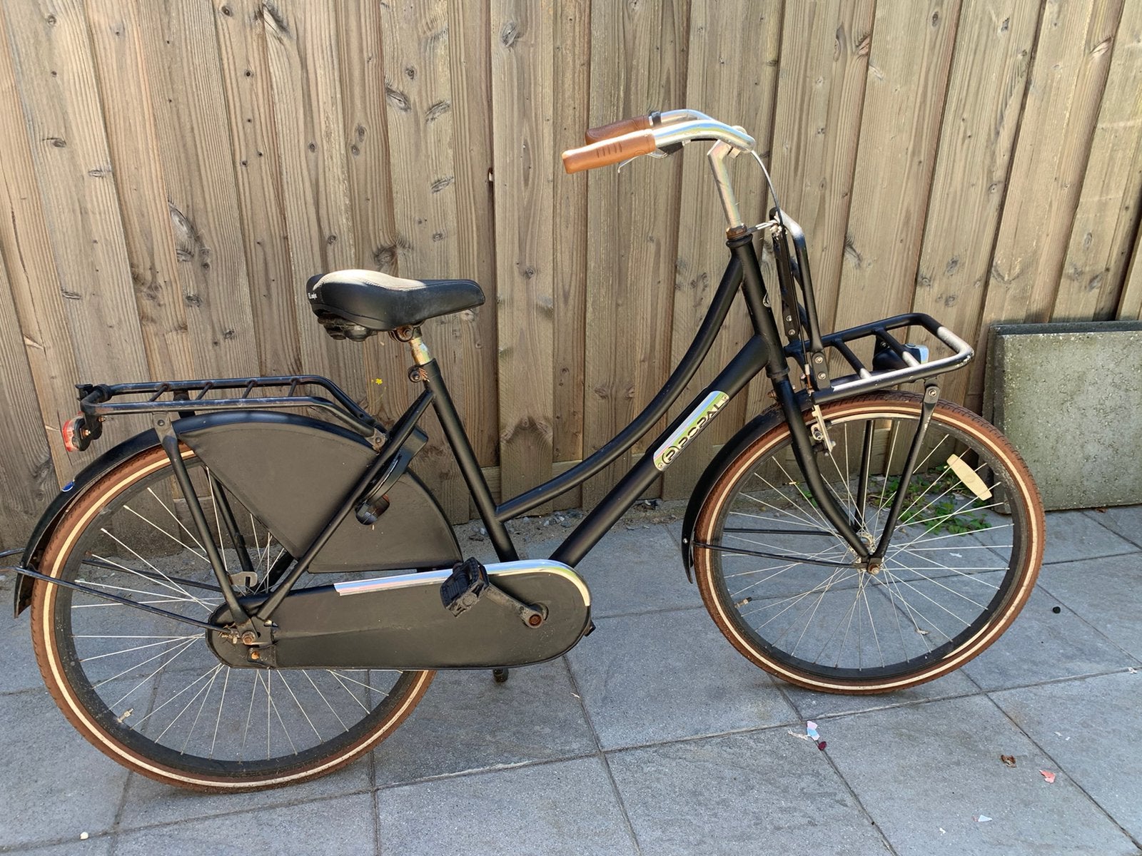 POPAL zwarte kinderfiets 26 inch OPKNAPPER!, Terugtraprem, Gebruikt, 1 kind, Ophalen