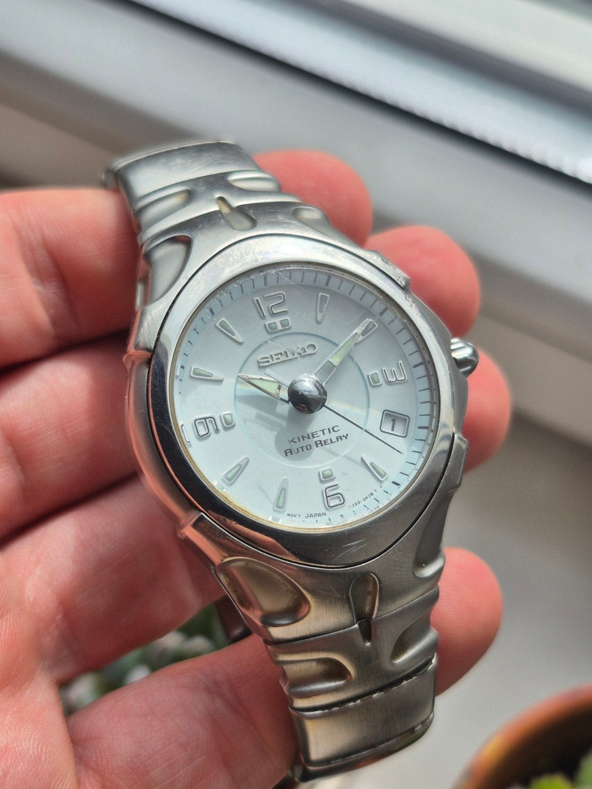 Seiko Kinetic Auto Relay Ref. 5J22-0A30 Vintage - Reparatie, 1-26-1, Ginza, Chuo-ku, Tokyo 104-8110, Japan, Seiko, Gebruikt, Seiko Watch Corporation