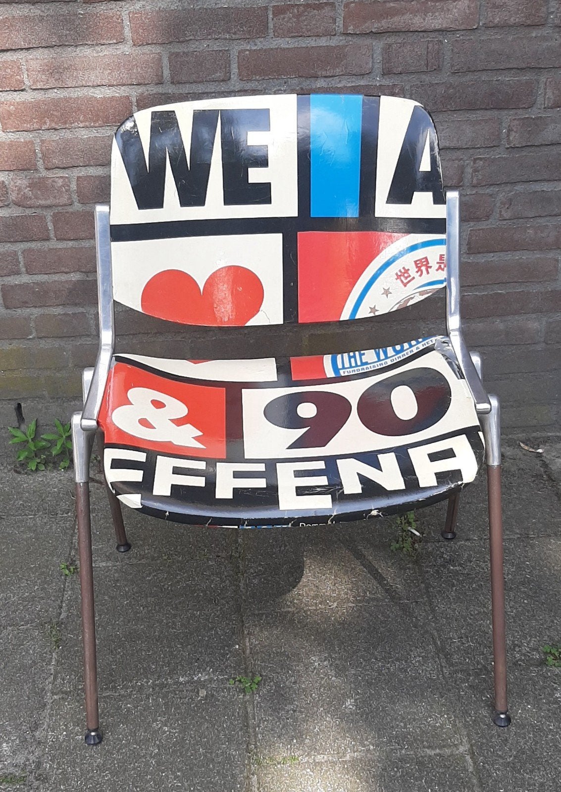 3x Castelli stoelen opknappertjes, Huis en Inrichting, Ophalen, Gebruikt, Overige kleuren, Drie