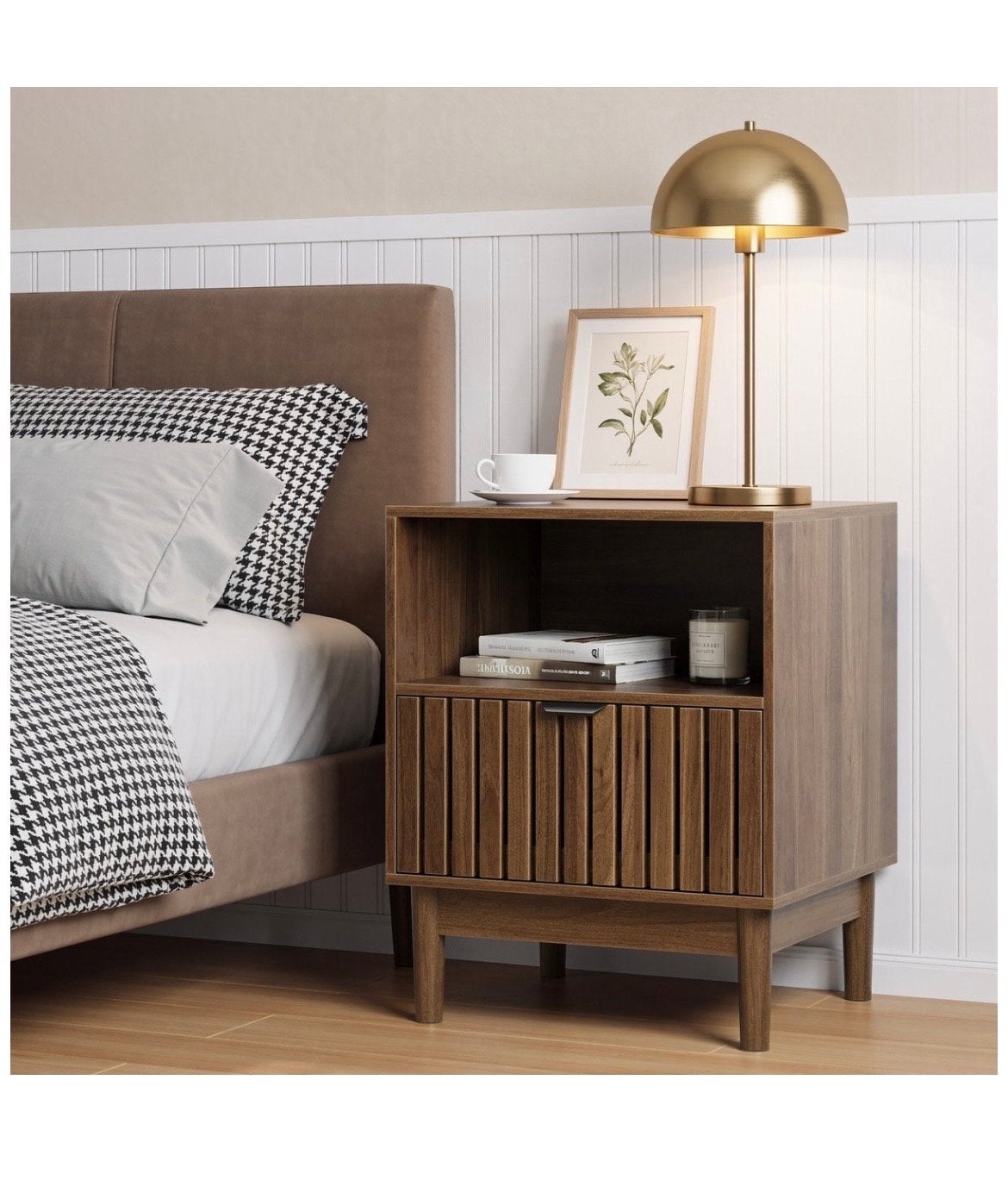 Nieuwe, ongemonteerde nachtkastje/bijzettafel, Huis en Inrichting, Ophalen, Nieuw, 55 tot 70 cm, 45 tot 65 cm