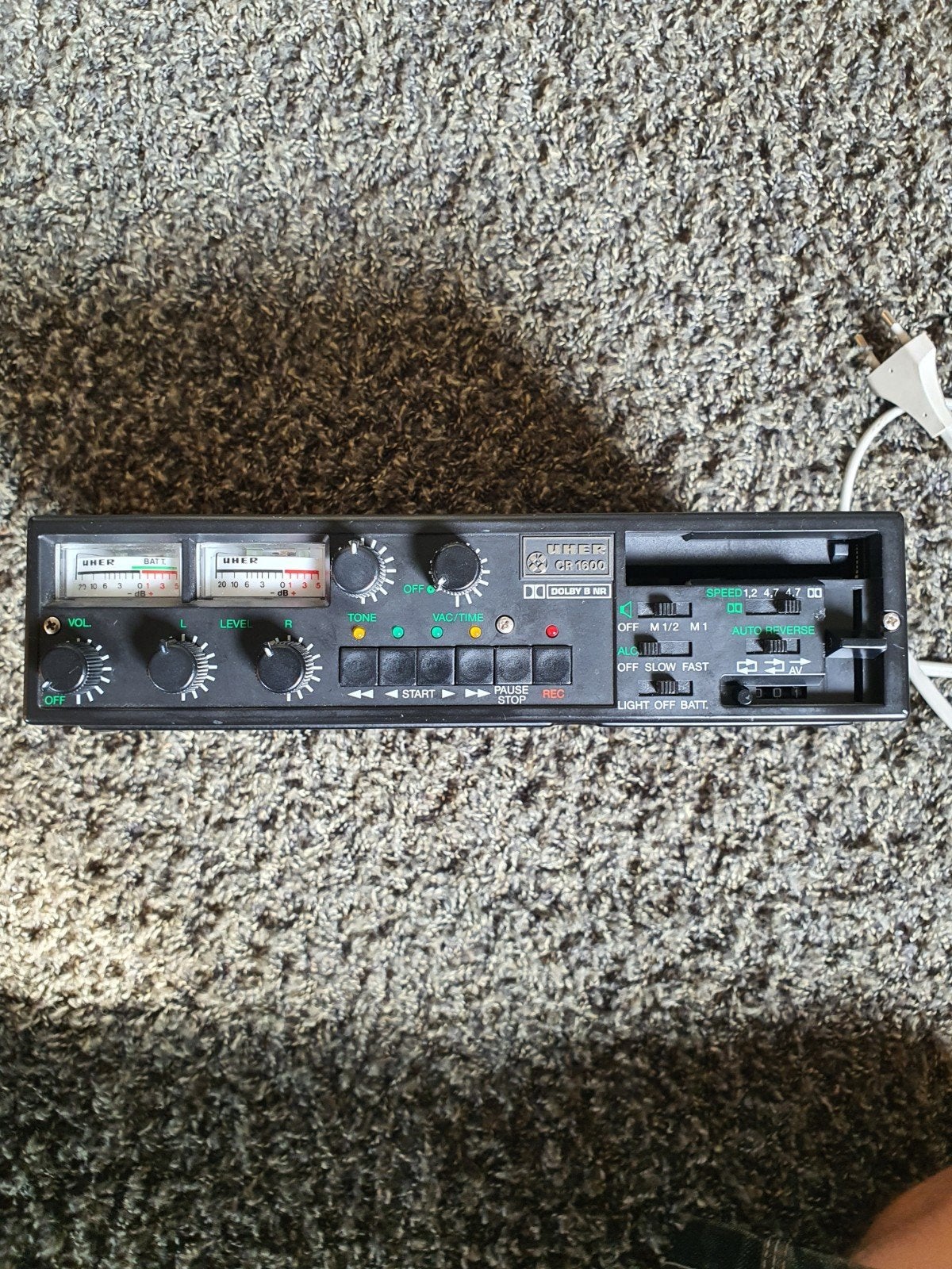 Uher cr1600 stereo cassetterecorder., Ophalen of Verzenden, Enkel, Overige merken, Tiptoetsen