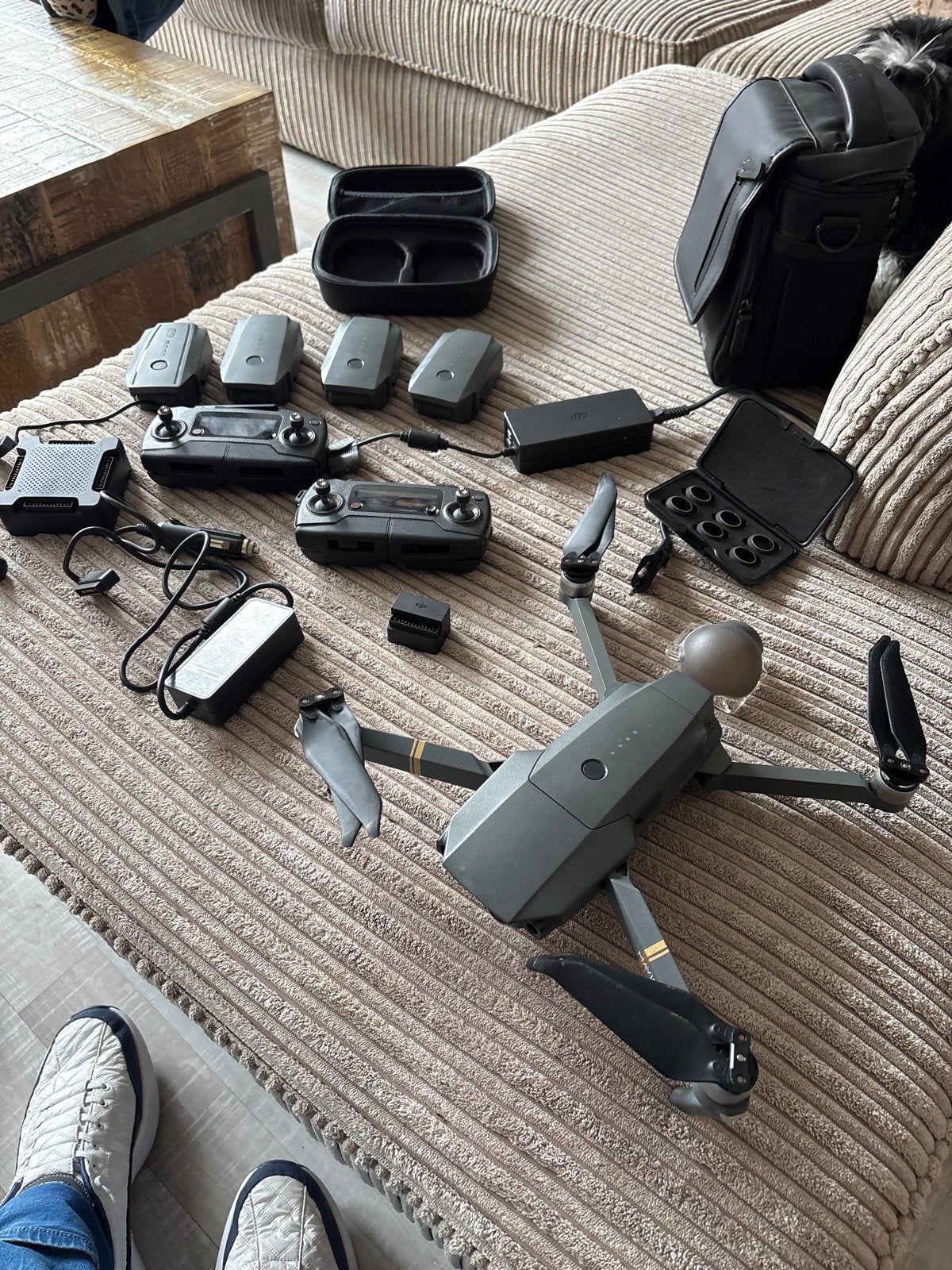 DJI Mavic Pro Fly More Combo met 5 accu's en accessoires, 250 tot 900 gram, Cameradrone, Extra accu('s), 5 tot 10 kilometer