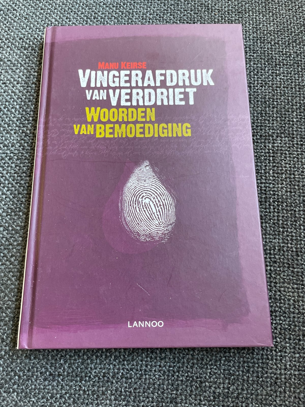 Manu Keirse - Vingerafdruk van verdriet, Boeken, Ophalen of Verzenden, Zo goed als nieuw, Manu Keirse