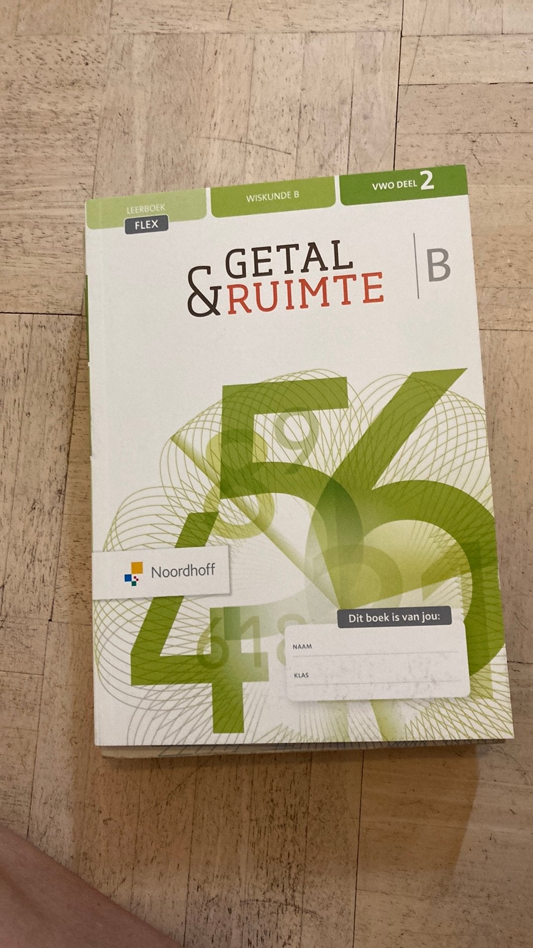 Getal en ruimte wiskunde b deel 2 vwo 4/5/6 leerboek, Boeken, Ophalen of Verzenden, Zo goed als nieuw