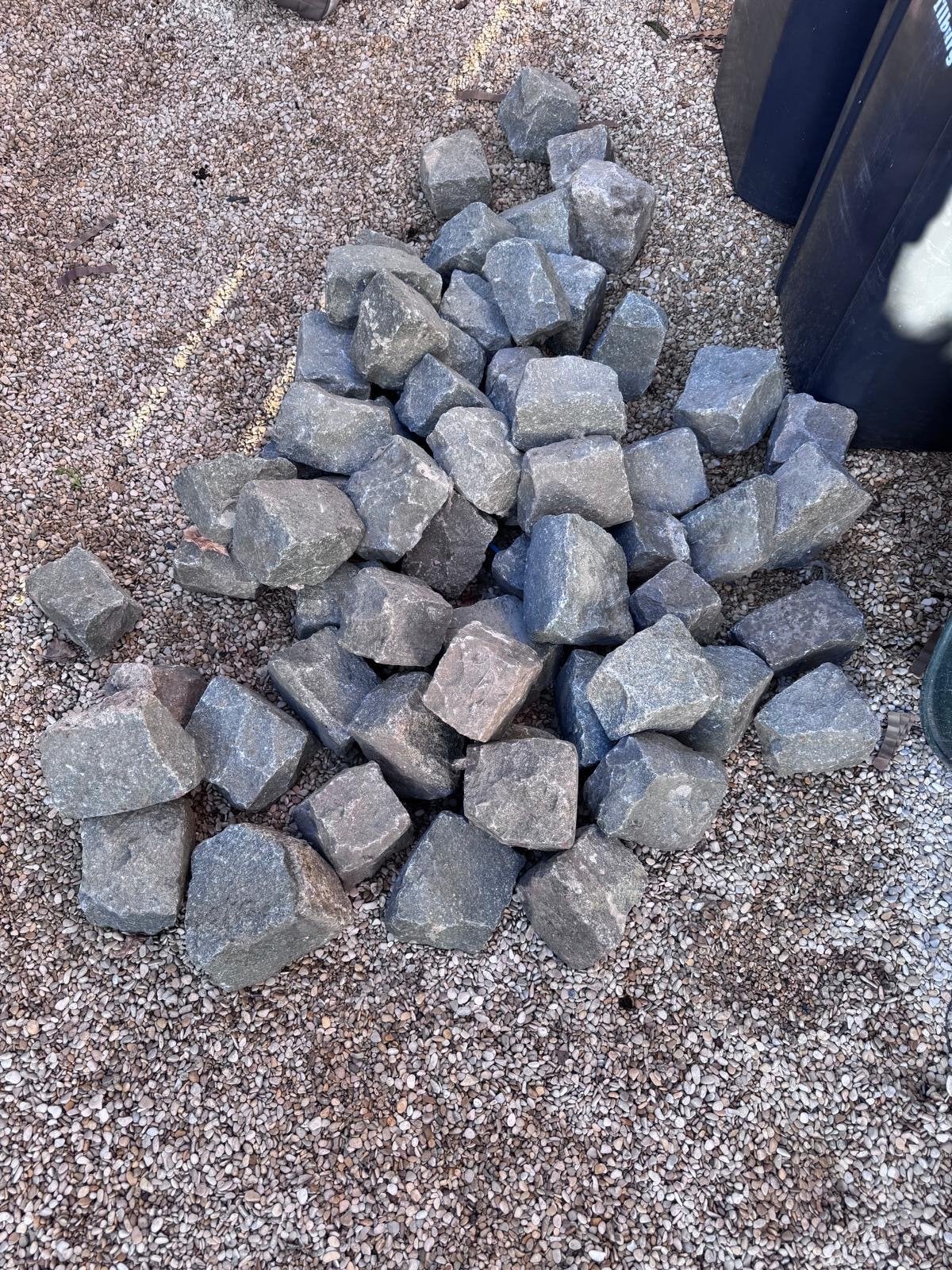 Gebruikte granieten keien voor tuin of oprit, Ophalen, Gebruikt, Graniet, Kei