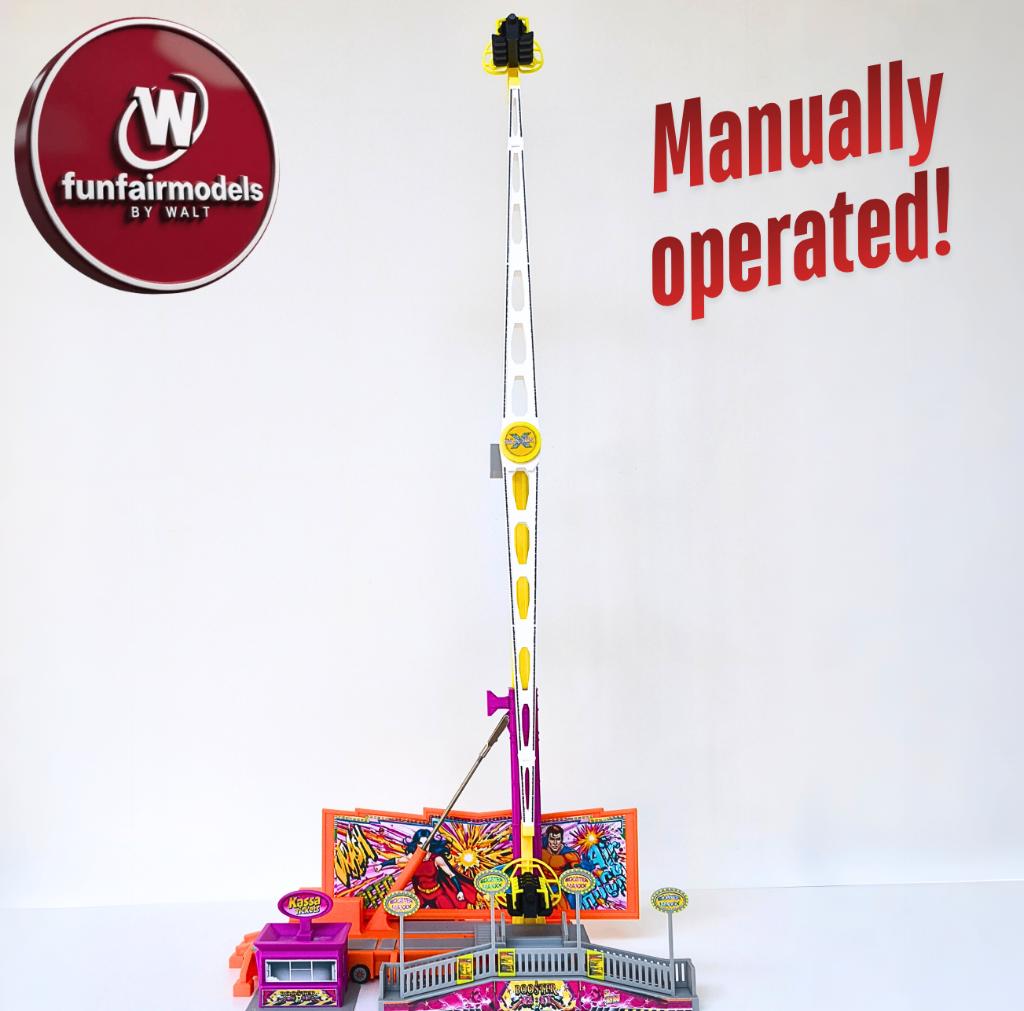 Giant booster kermis attractie schaal 1:87 H0 *ZONDER MOTOR*, Hobby en Vrije tijd, Verzenden, Nieuw, 1:50 tot 1:144