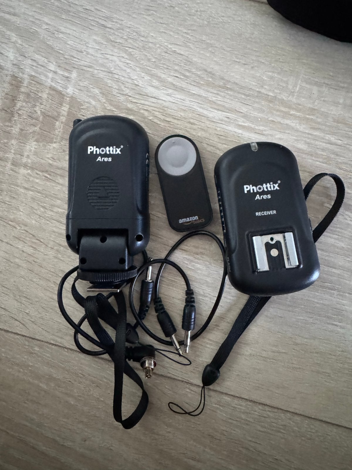 Phottix Ares Trigger/Ontvanger Set met Amazon Basics Afstand, Audio, Tv en Foto, Fotografie | Flitsers, Ophalen of Verzenden, Gebruikt